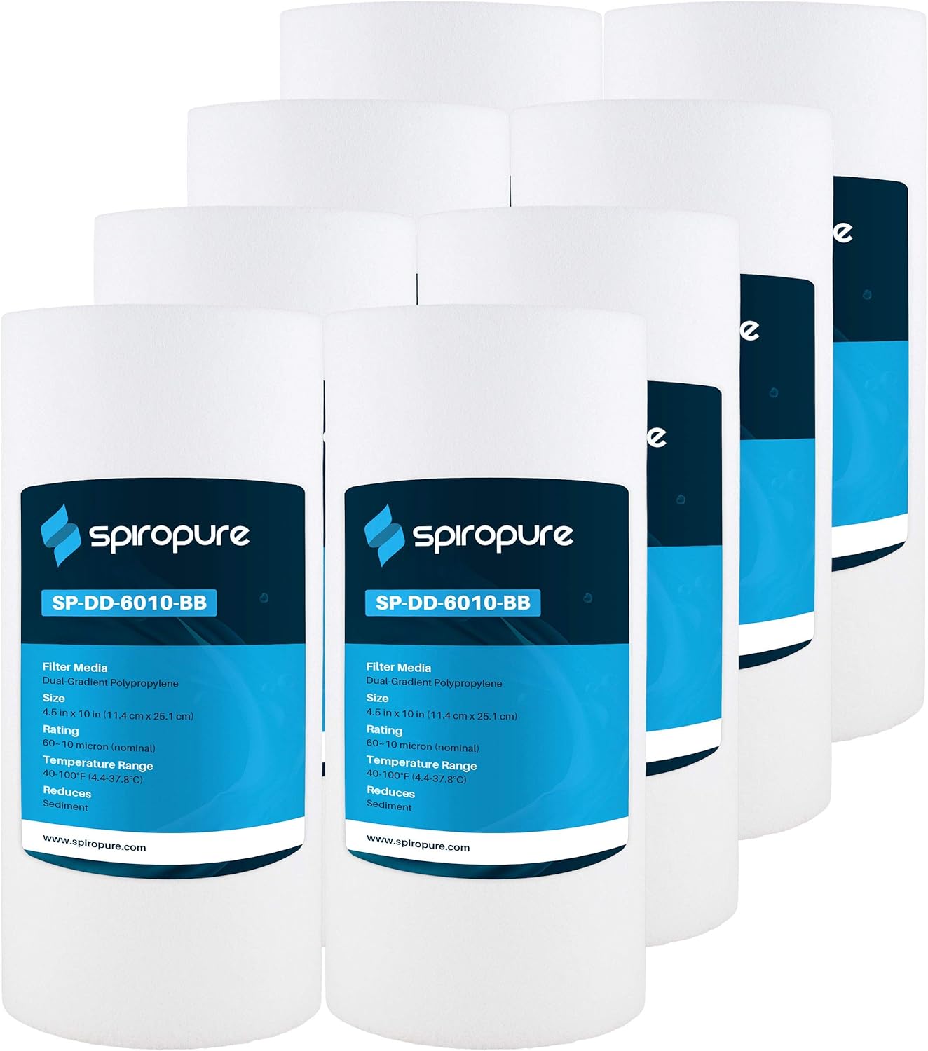 SpiroPure 10 Micron Spun Melt-Blown Polypropylene Water Filter