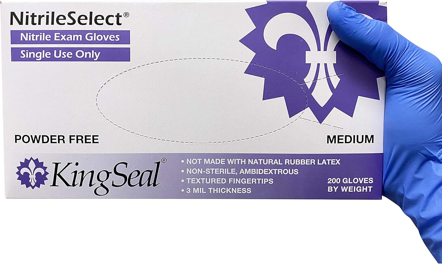 200 Medical Grade Nitrile Gloves - Powder Free