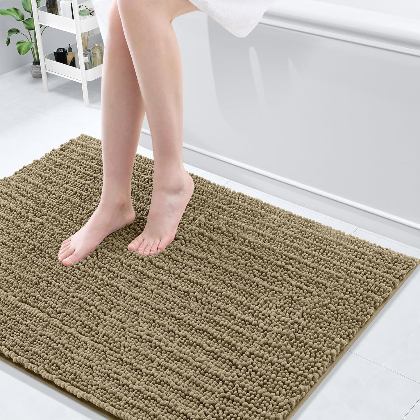 Arotive Luxury Chenille Bathroom Rug Mat for Ultimate Comfort