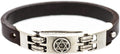Handmade Adjustable Leather Religious Charm Bracelet - Subtle Faith