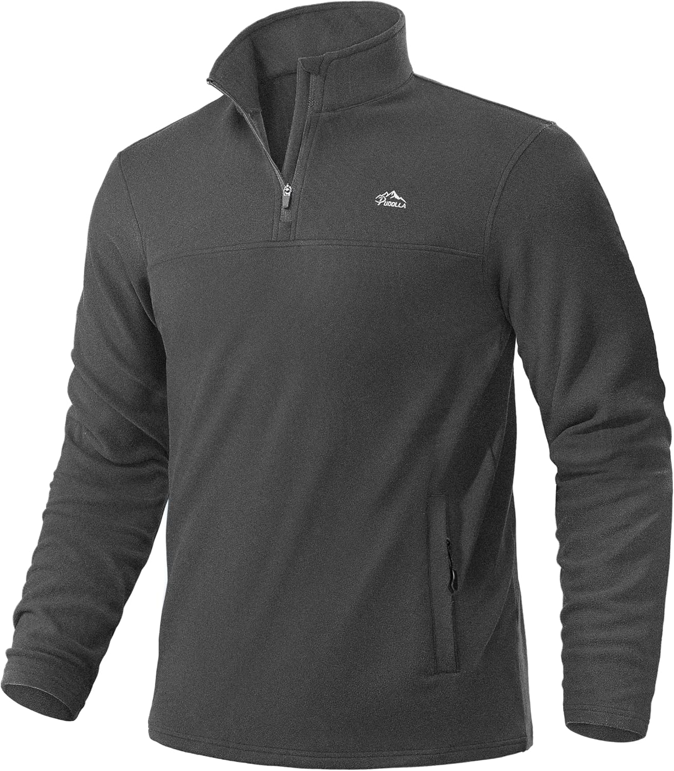 Pudolla Men's Quarter Zip Pullover for Athletic Workouts