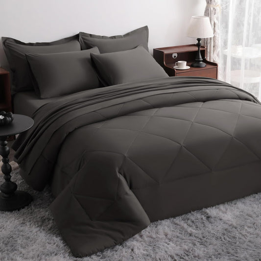 NTBAY King Comforter Set with Sheets for All Seasons Comfort