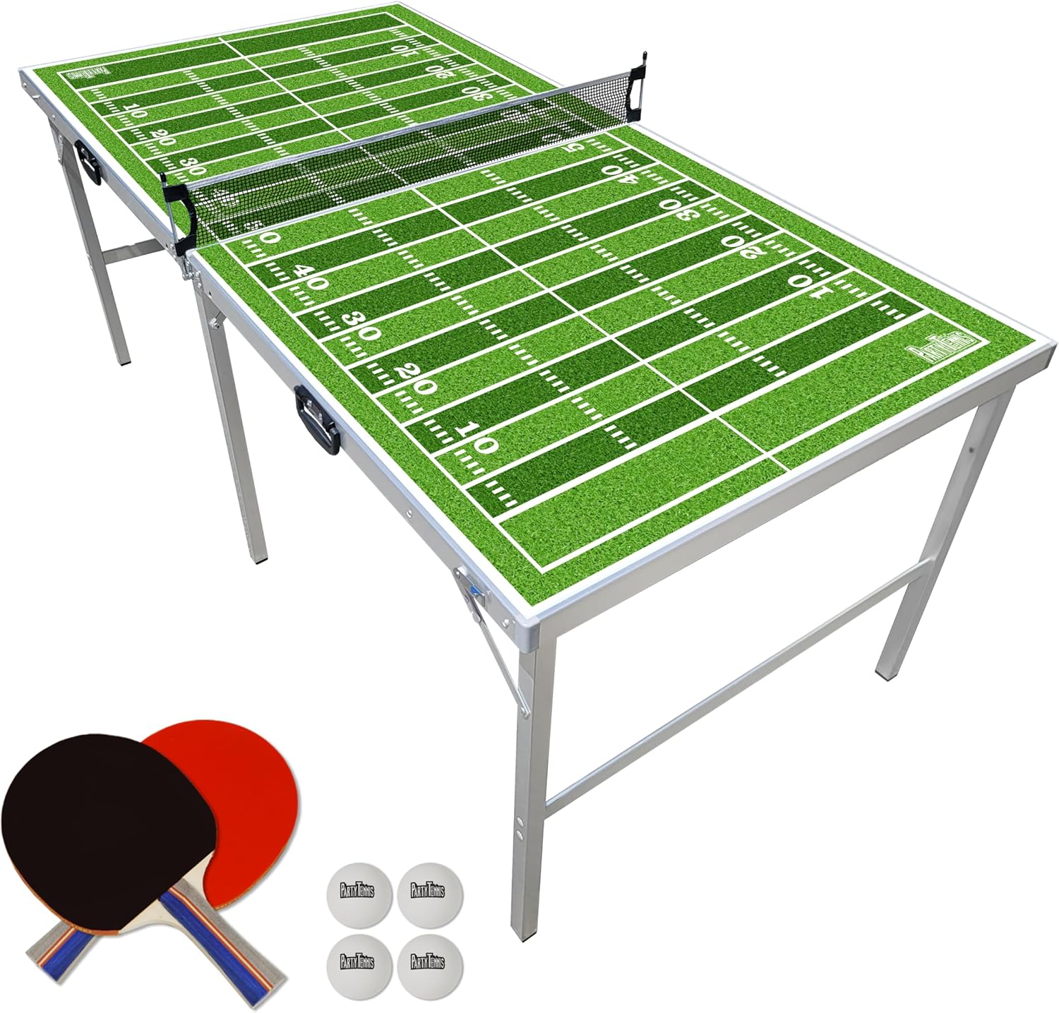 PartyLife 6 ft x 3 ft Ping Pong Table for Indoor and Outdoor Fun