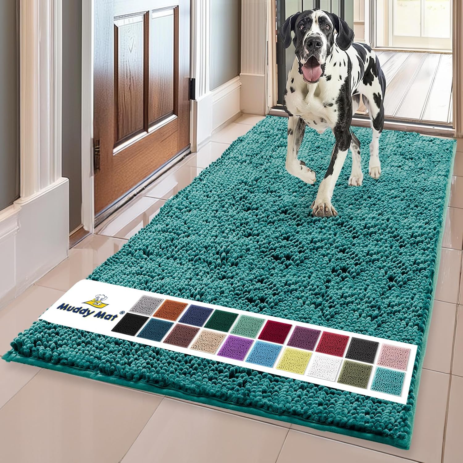 Muddy Mat Original Dog Door Mat for Muddy Paws and More