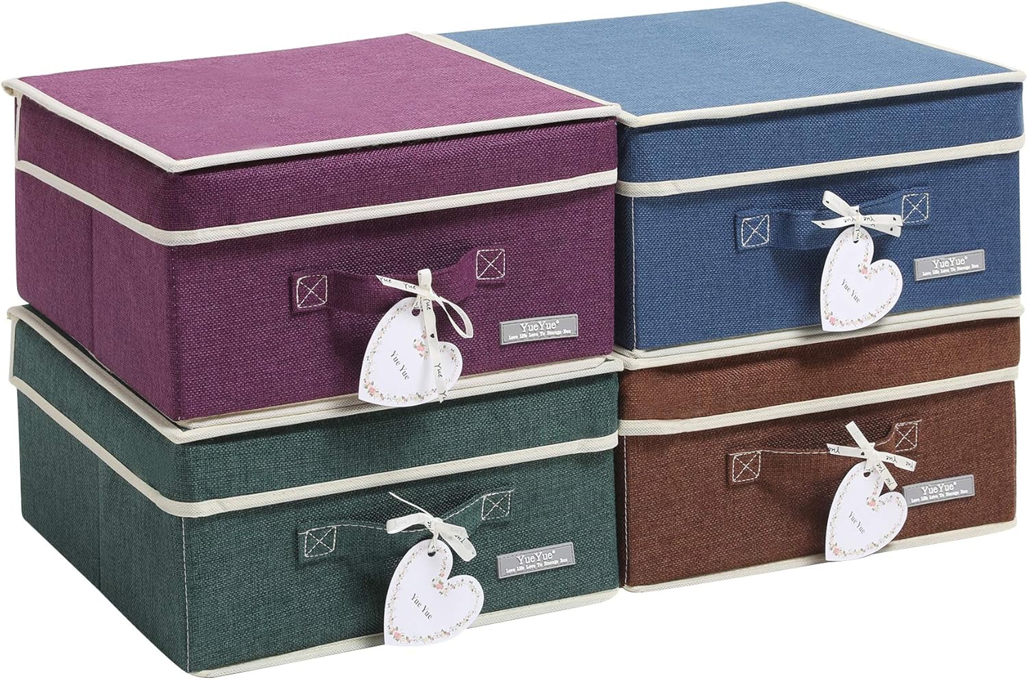 YueYue Foldable Fabric Closet Organizer Bins for Storage Needs