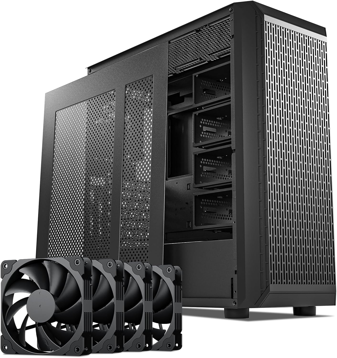 DARKROCK Classico Storage Master ATX NAS Case with 13 HDDs