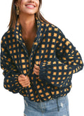 Esmeling Women's Cropped Sherpa Fleece Jacket for Cozy Style