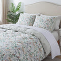 HoneiLife Queen Size Duvet Cover Set - 100% Cotton Comforter