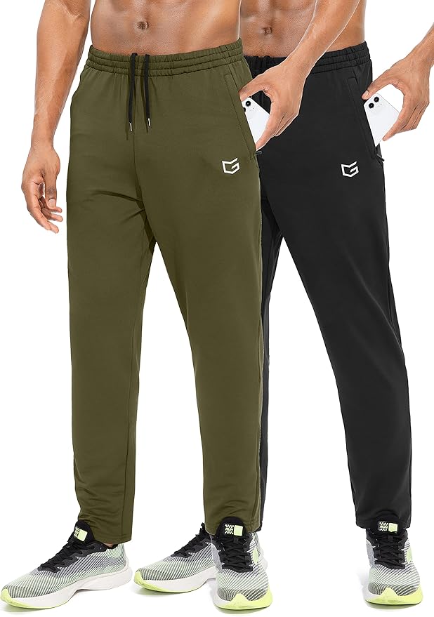 G Gradual Men's Sweatpants with Zipper Pockets for Exercise
