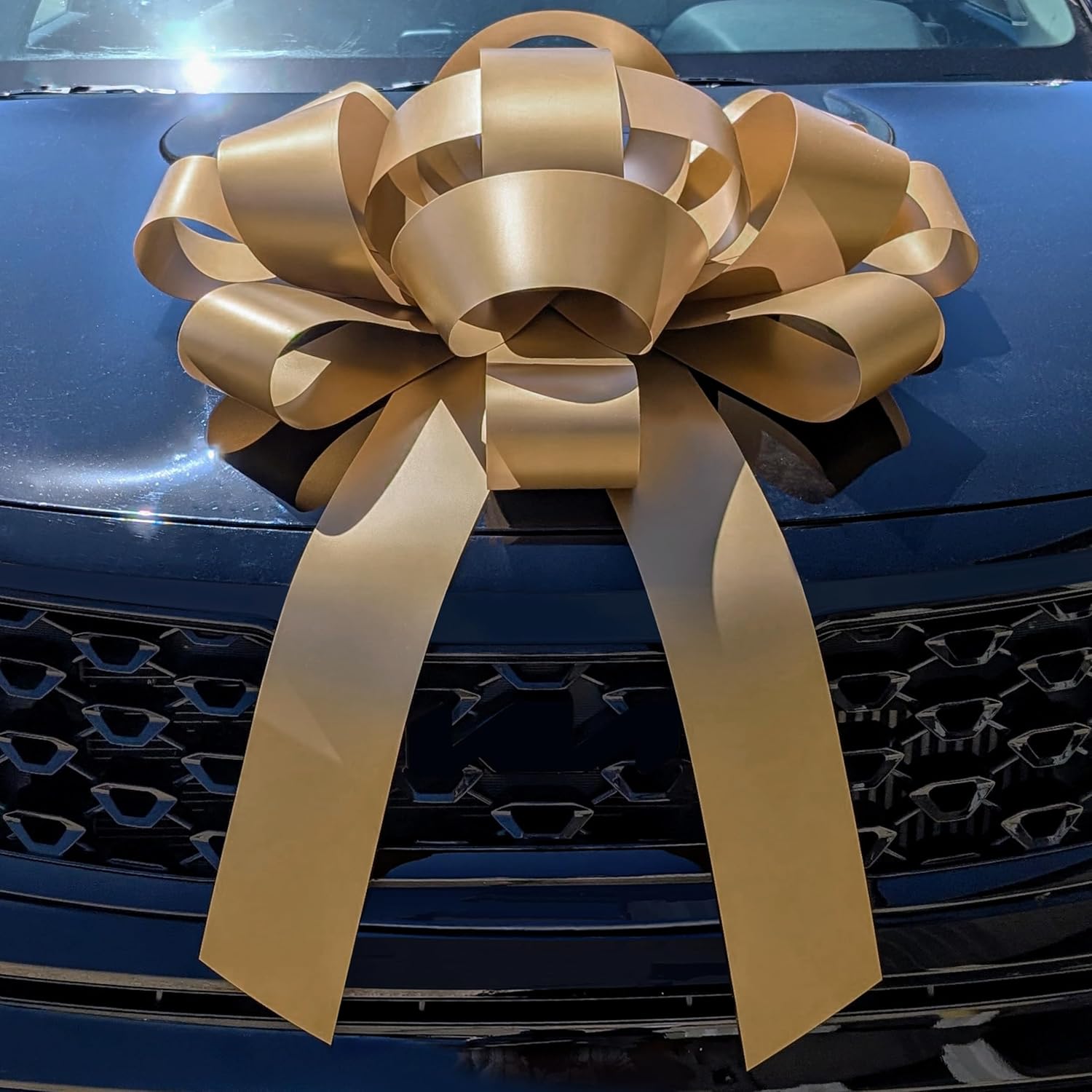 CarBowz Big Gold Car Bow for Stunning Vehicle Presentations