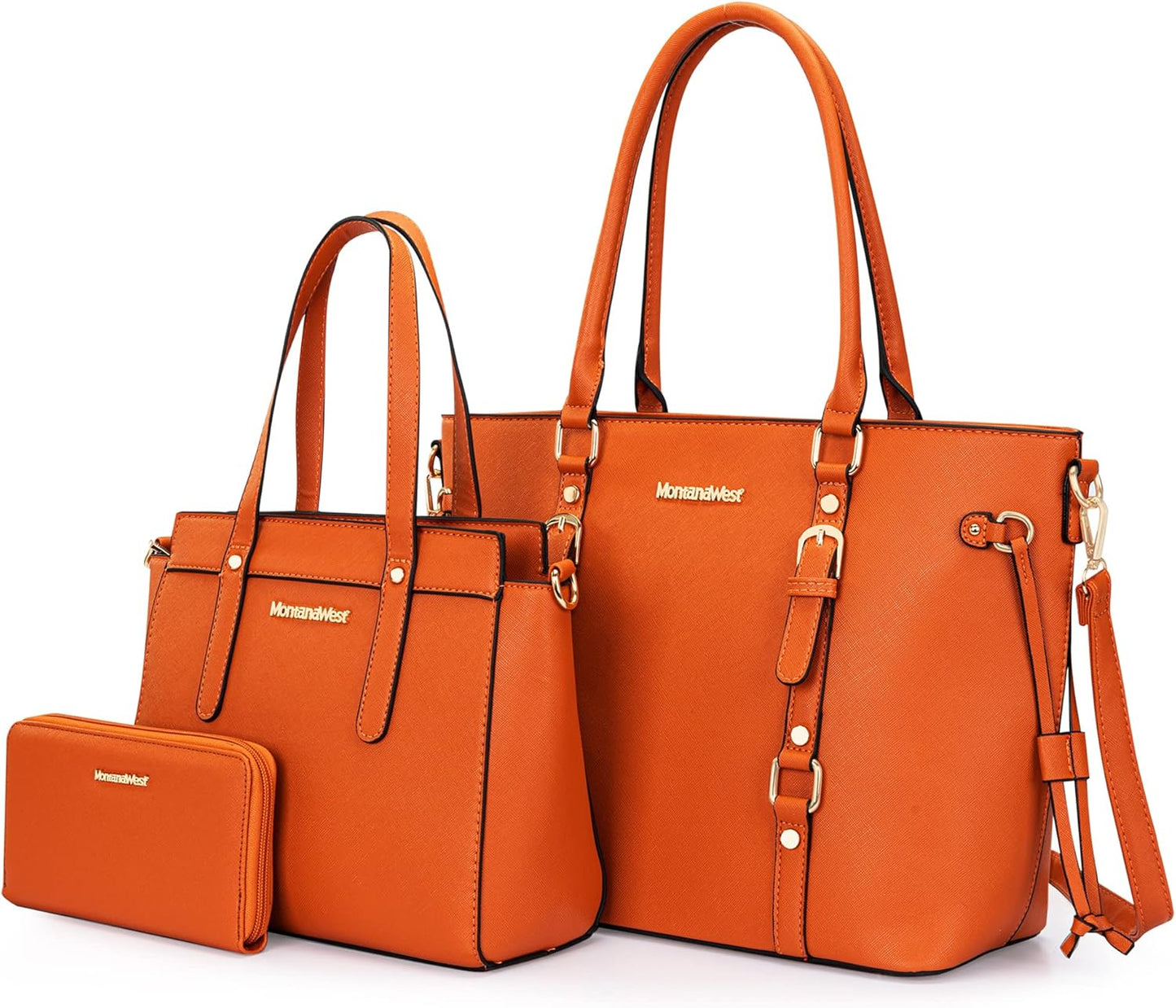 Montana West 3PCS Purses for Women Tote Bag and Wallet Set