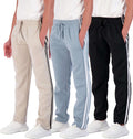 Boys Tech Fleece Open Bottom Sweatpants 3 Pack - Warm, Soft Fit Made