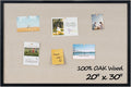 Cork Board Bulletin Board 24x36 Oak Frame - Classic Wall Notice Board