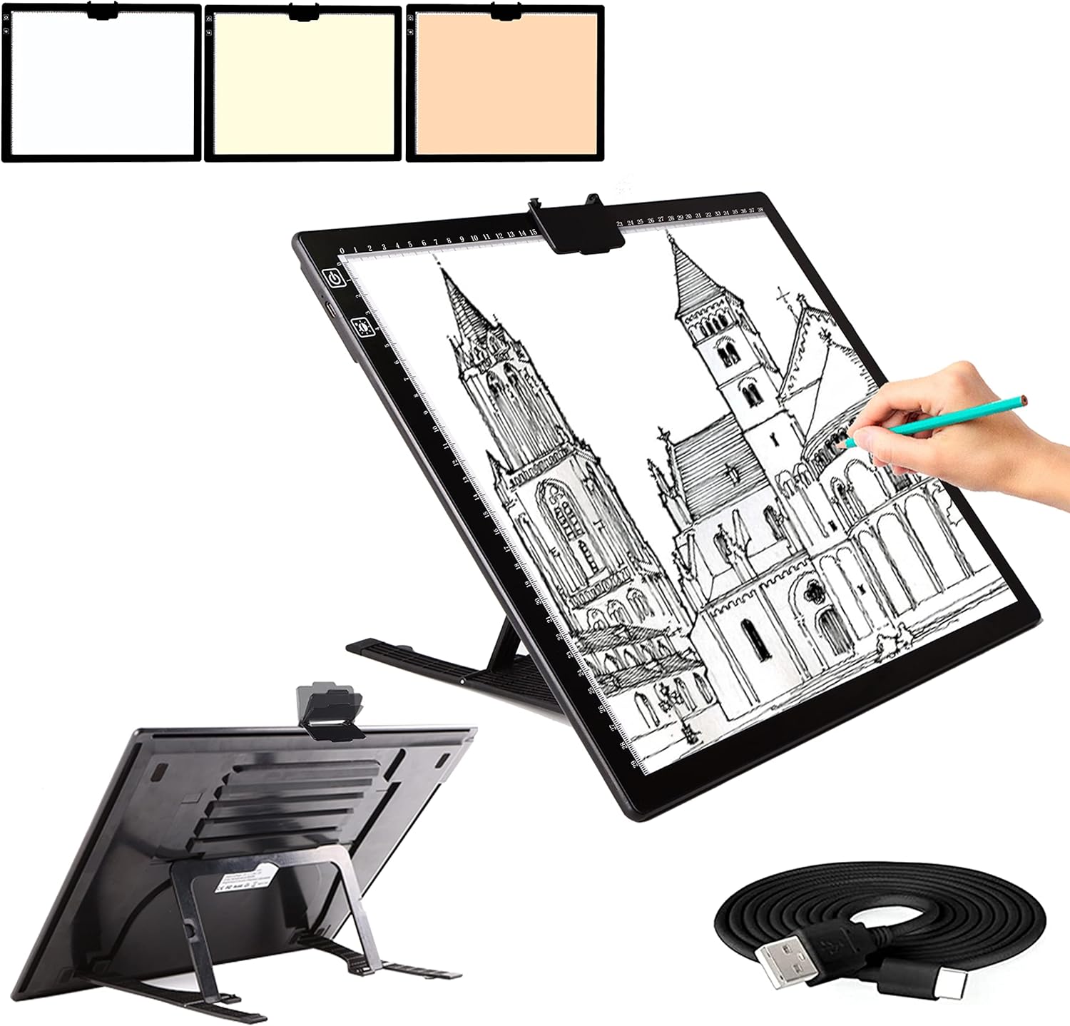 A3 Light Pad for Tracing, Dimmable LED Light Box for Art