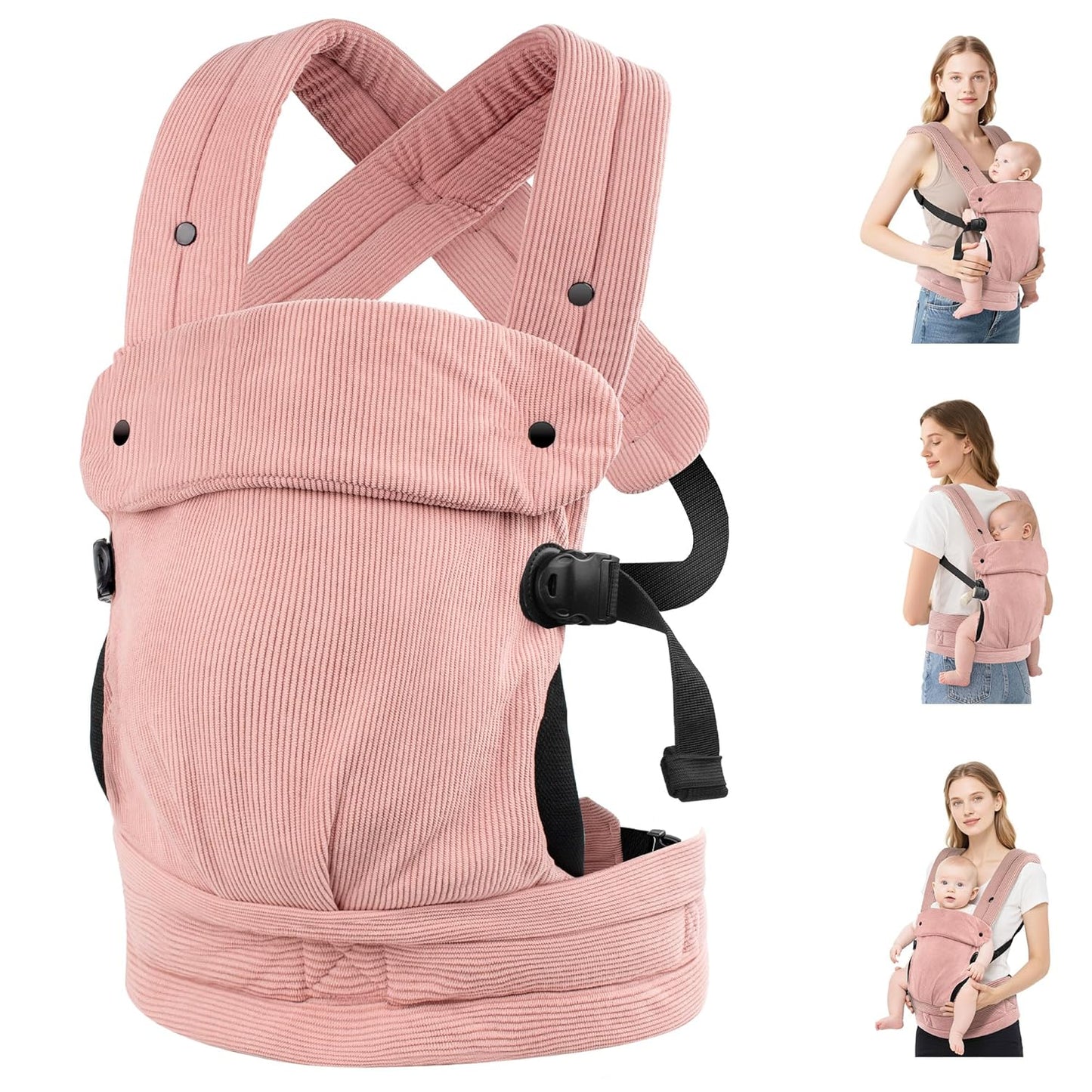 Ergonomic Baby Carrier for Newborn to Toddler - Cozy & Lightweight