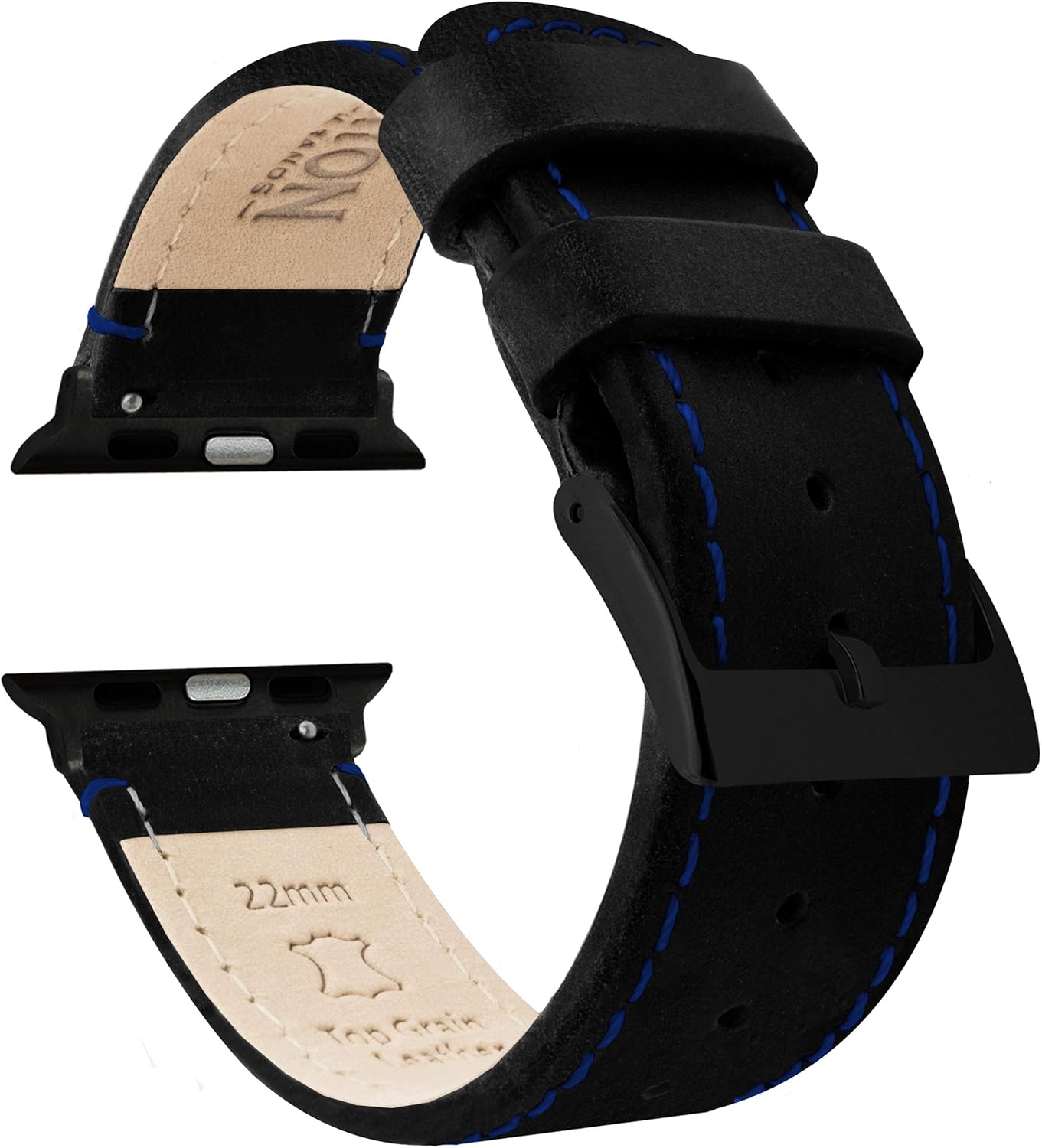 Top Grain Leather Watch Bands for Apple Watch Models by Barton