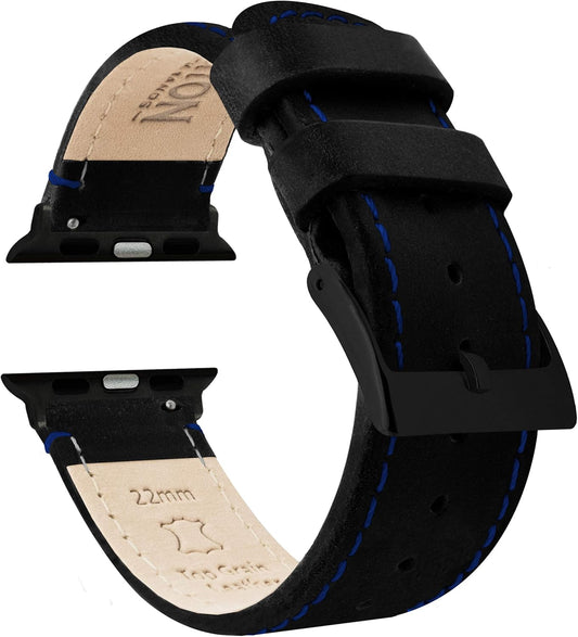 Top Grain Leather Watch Bands for Apple Watch Models by Barton