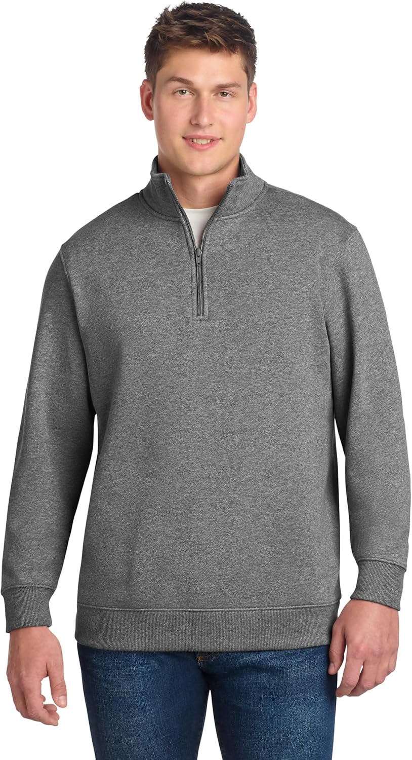 SPORT-TEK Unisex Quarter Zip Sweatshirt for Everyday Comfort