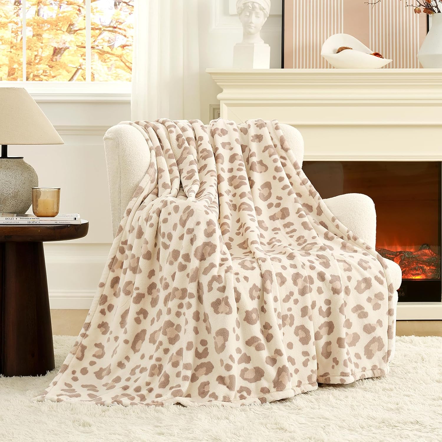 Cozy Bliss Leopard Print Throw Blanket for Ultimate Comfort