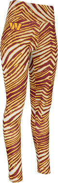 Zubaz NFL Women's Full Length High Waist Basic 1.0 Leggings - Bold day