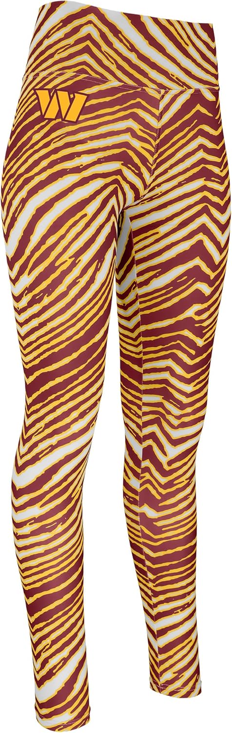 Zubaz NFL Women's Full Length High Waist Leggings for Fans