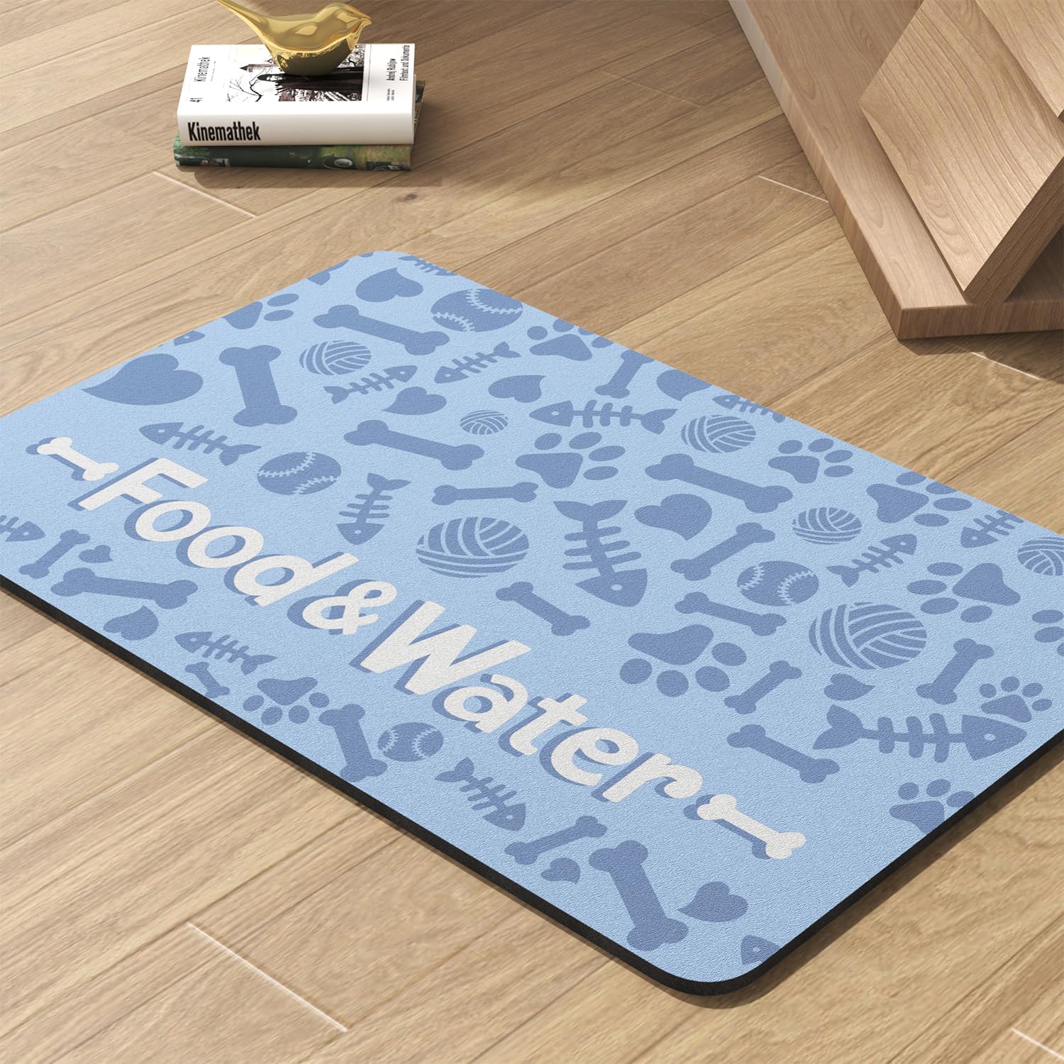 PADOOR Pet Feeding Mat for Food & Water Bowls 17in x 28in