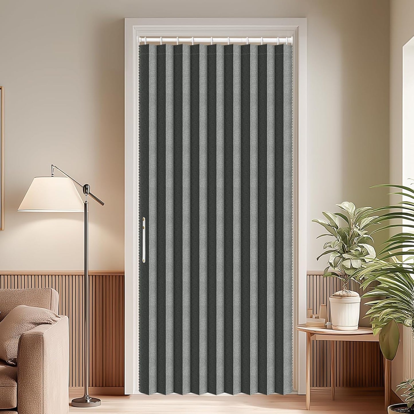 AJAZZ Blackout Accordion Door for Stylish Home Decor and Privacy