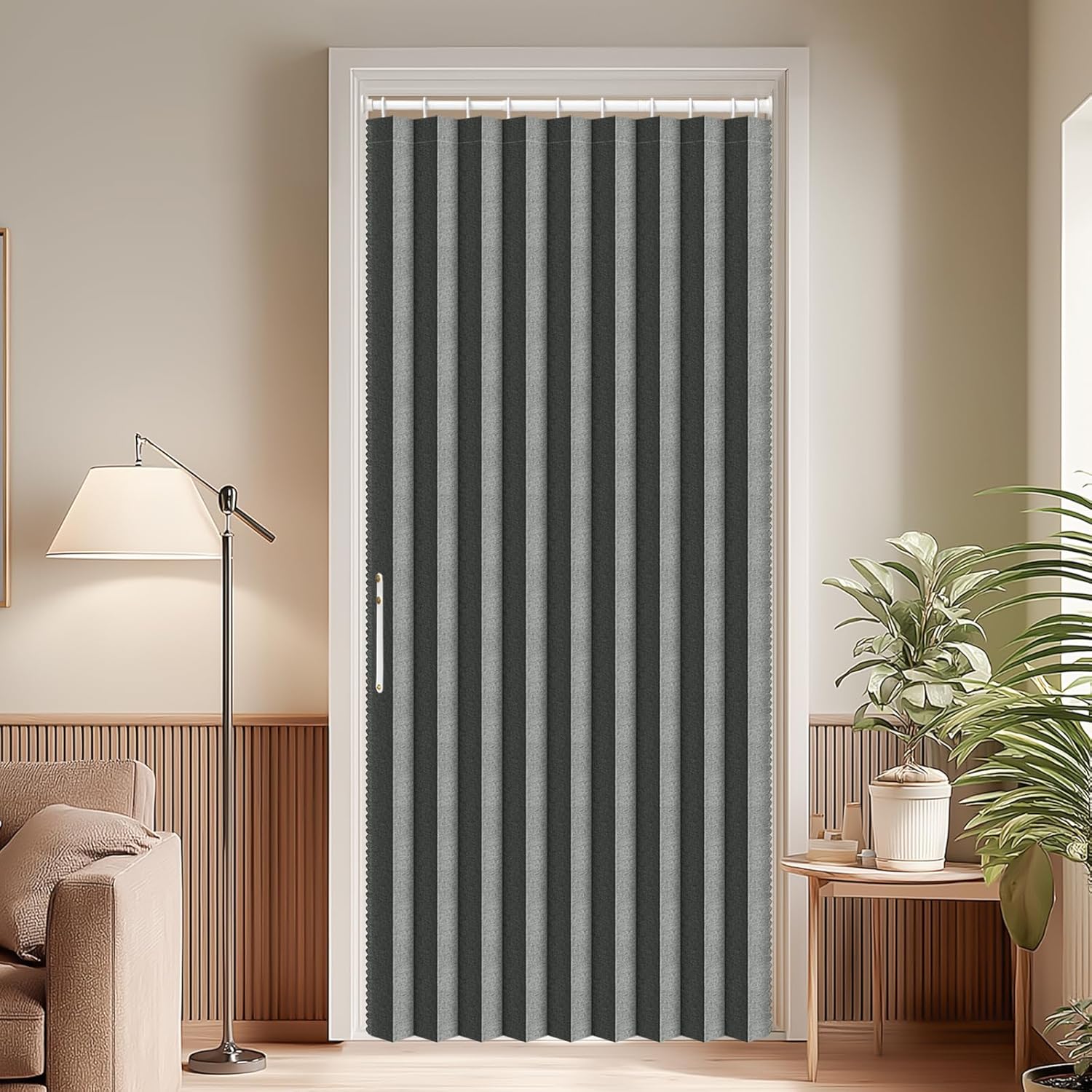 AJAZZ Blackout Accordion Door for Stylish Home Decor and Privacy
