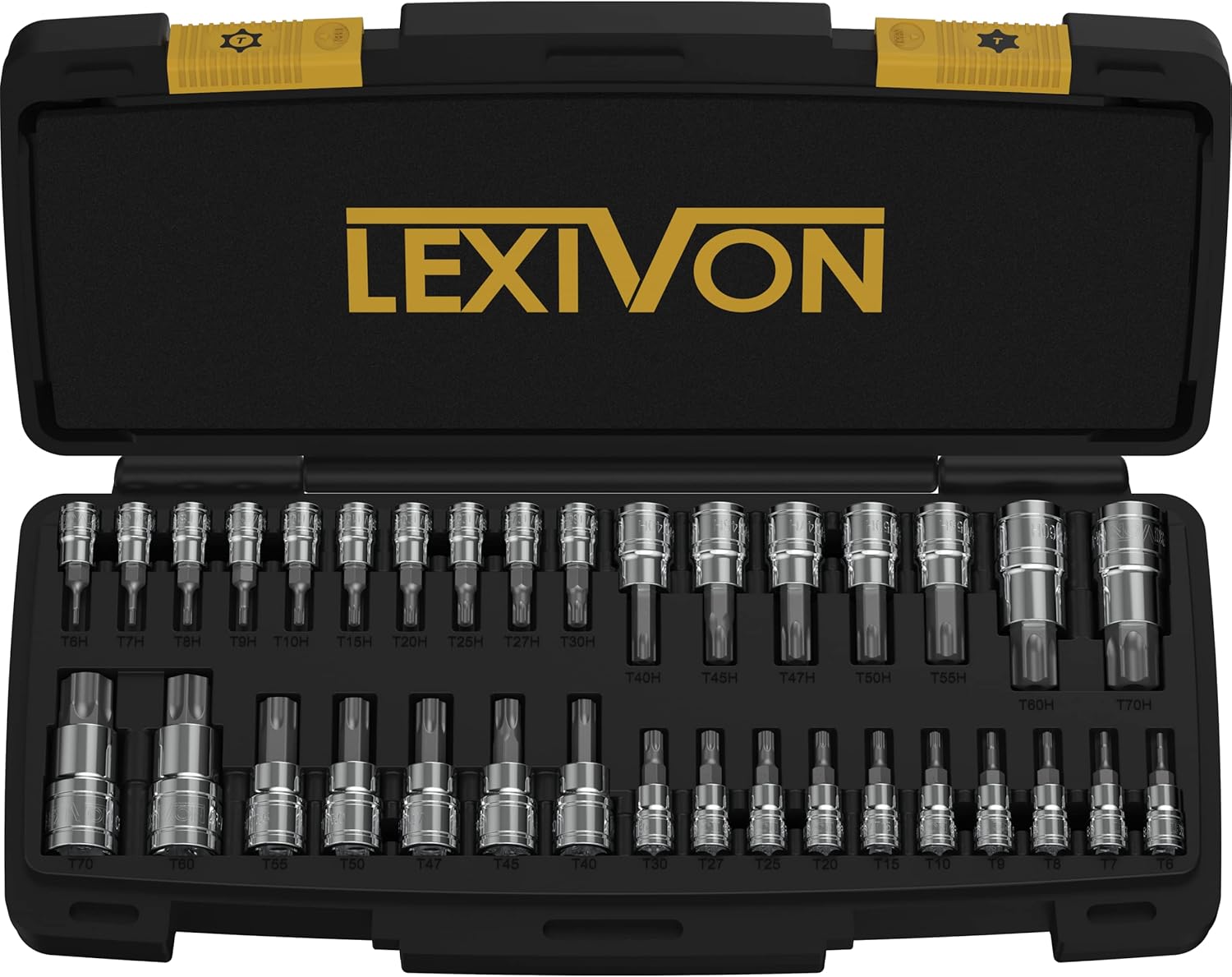 LEXIVON Master TORX Bit Socket Set - 34-Piece Premium Kit