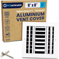 8x8 Inch Aluminum 3-Way Air Flow Vent Cover for Ceiling Use