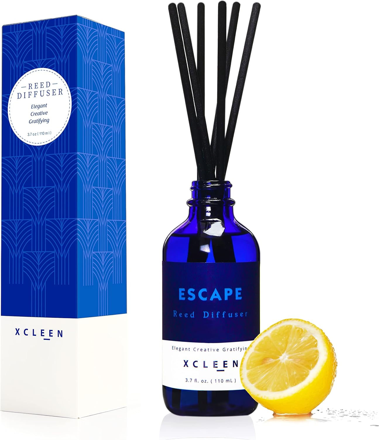 Masculine Aromatherapy Reed Diffuser Set - Hyacinth, Peony & Citrus, 110ml