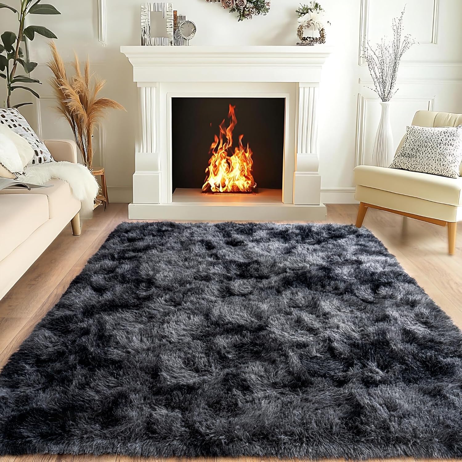 Super Fluffy Area Rug for Living Room 5x7 Feet, Soft Plush