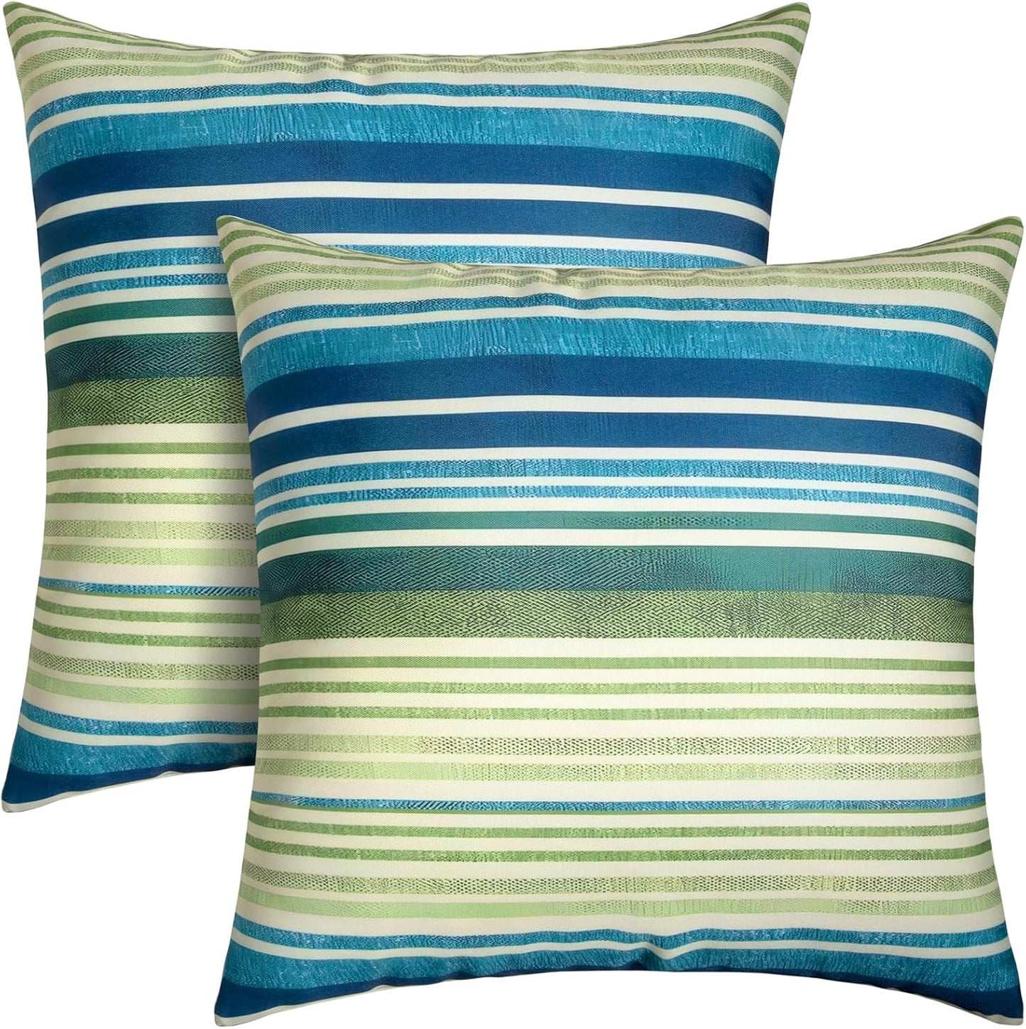 Pack of 2 Waterproof Outdoor Pillows for Garden and Couch