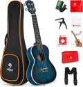 Vangoa Concert Ukulele Mahogany Bundle for Beginners and Pros