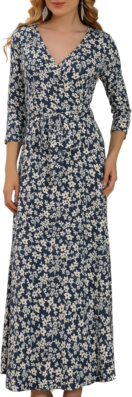 Aphratti Women's Floral Maxi Dress for Spring and Summer Wear