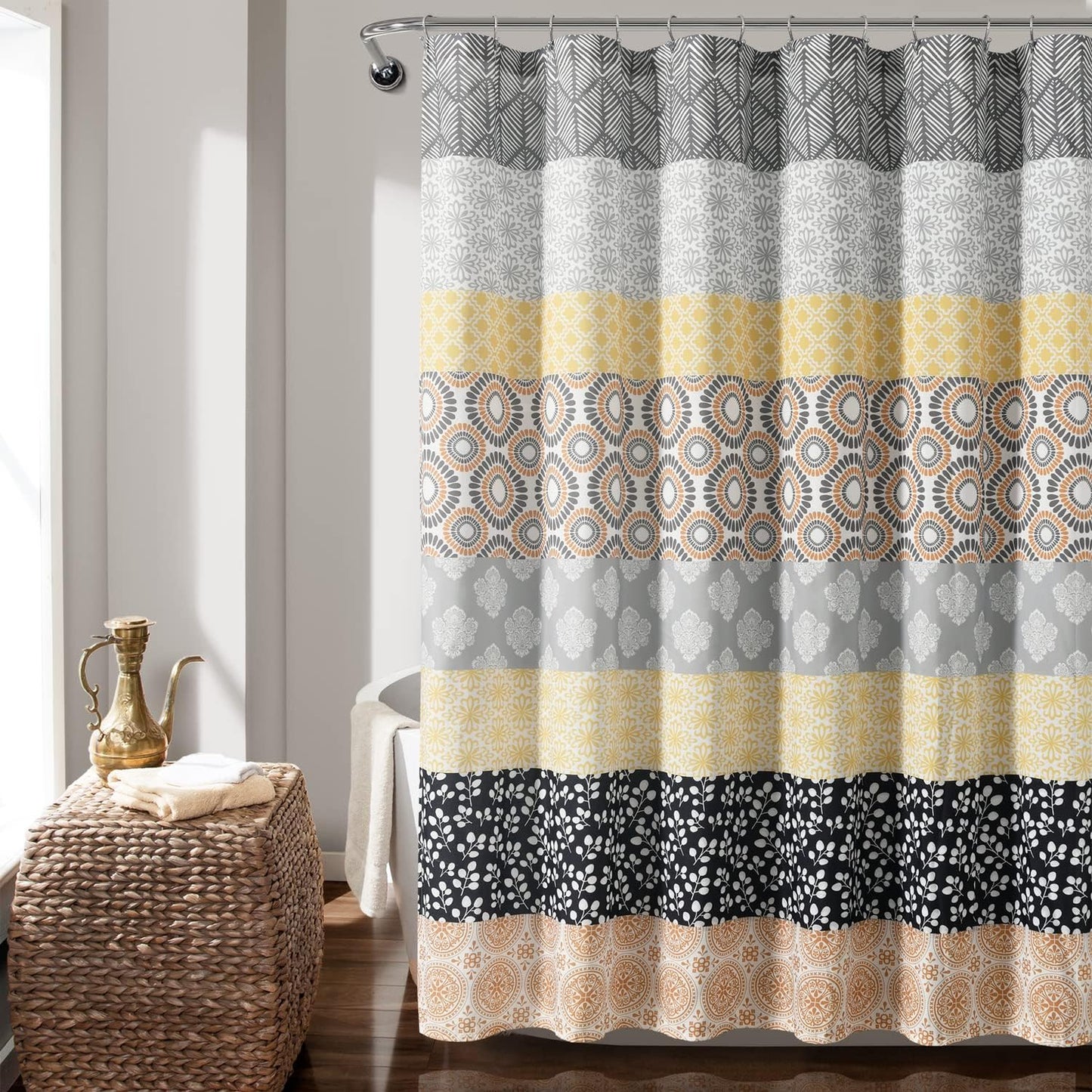 Boho Stripe Shower Curtain - Colorful Chic
