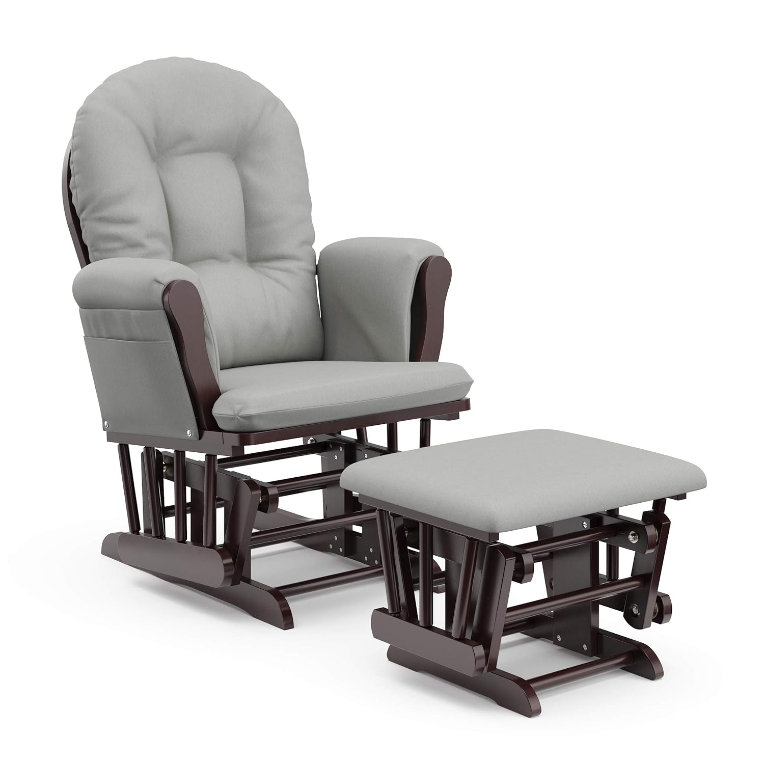 Storkcraft Premium Hoop Glider and Ottoman for Ultimate Comfort