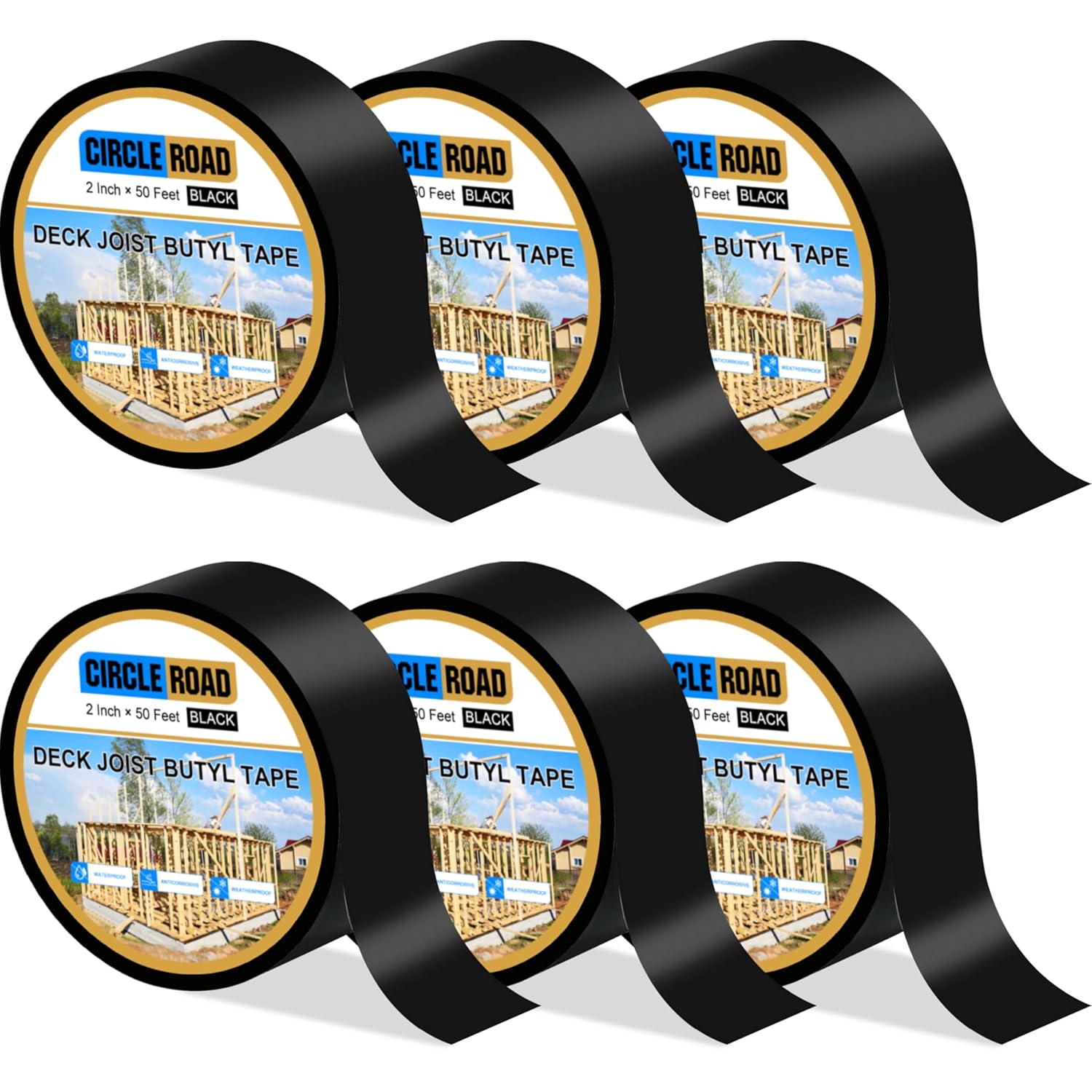 Joist Tape for Decking 2ft' X 50ft - Weatherproof Butyl Tape
