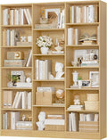 Triple Wide Bookshelf 6 Tier - Large 17-Shelf Bookcase