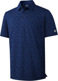 ZITY Mens Golf Shirts Short Sleeve Print Patterns Performance Polo dry