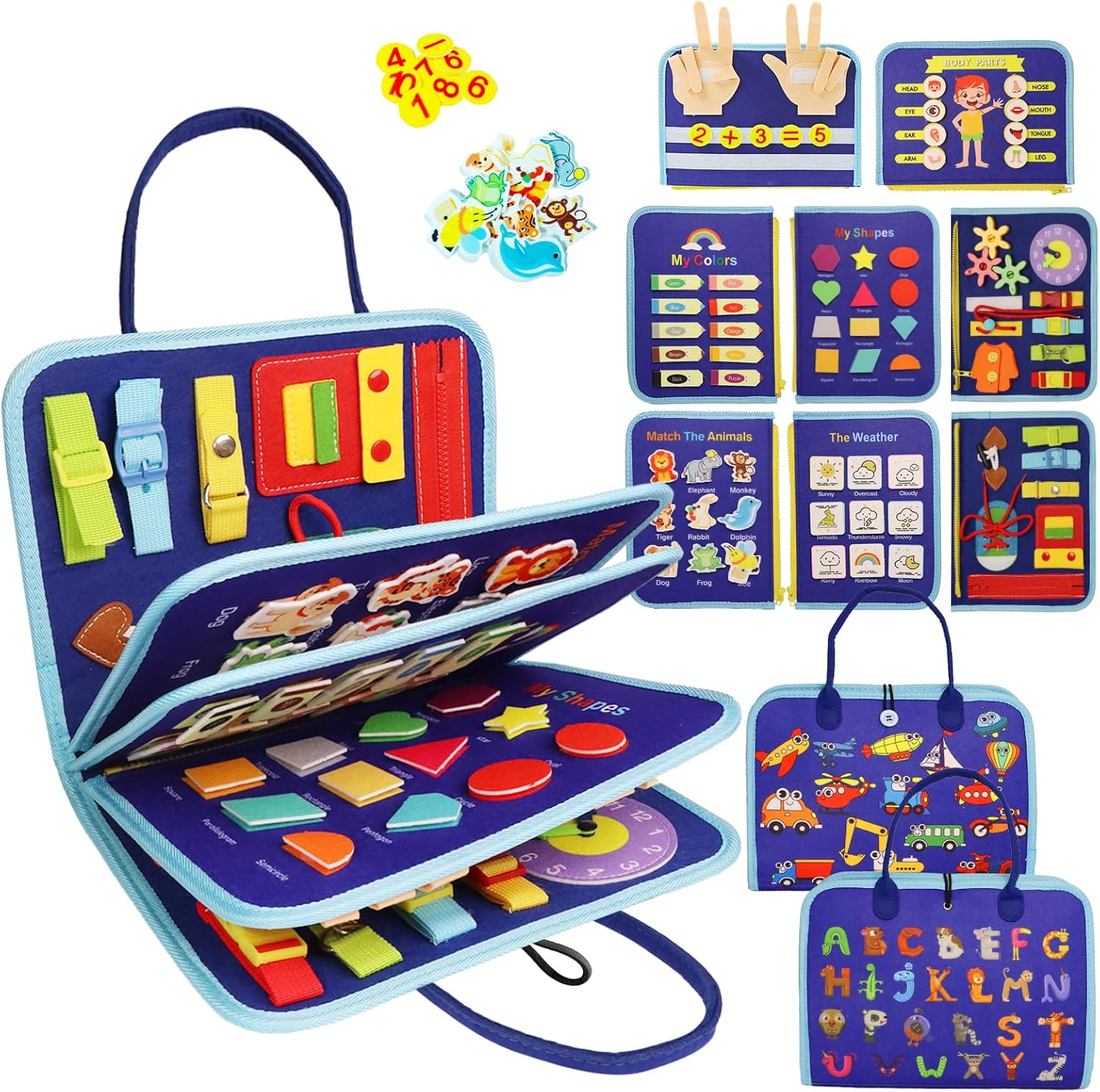 Montessori Busy Book - Develop Life Skills & Cognition