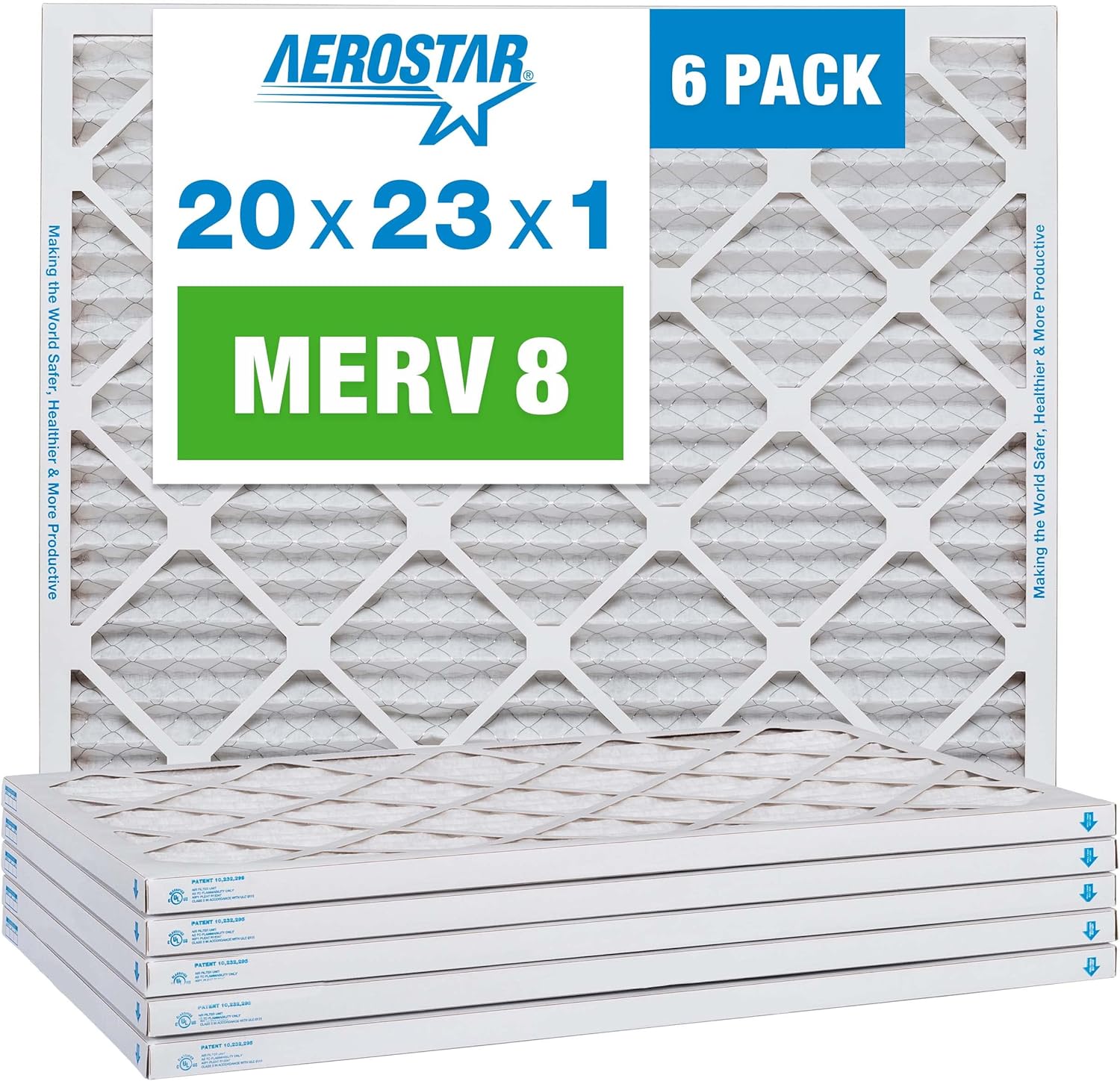 Aerostar 20x23x1 MERV 8 Filters for HVAC & Air Conditioning