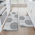 Kitchen Anti Fatigue Mat Set of 2 - Cushioned Non Slip Kitchen Mats
