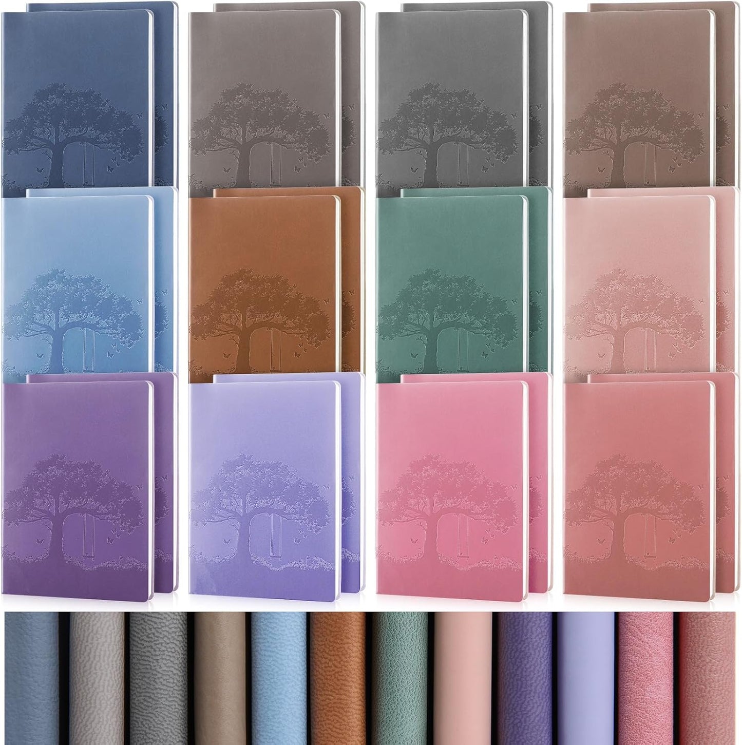 TaoBary 24 Pcs A5 PU Leather Journals for Writing and Office