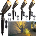 Brass Landscape Lighting Outdoor Low Voltage Spotlights - Warm 2700K