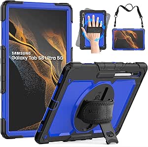 Rugged 3-Layer Case for Samsung Galaxy Tab S8/S9 Ultra 14.6 in