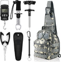 Fishing Tool Kit for Men and Women - 7 Pcs Backpack Gear Set