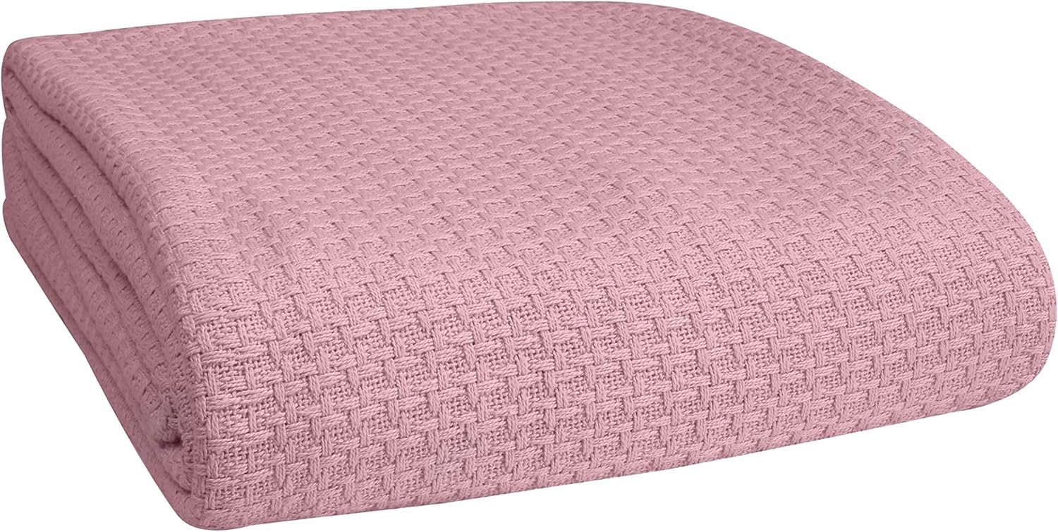Breathable Cotton Bed Blanket for All Seasons by Belizzi Home