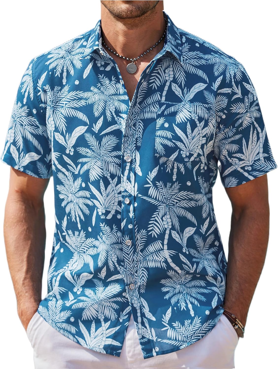 COOFANDY Mens Hawaiian Shirts for Casual Beach Style