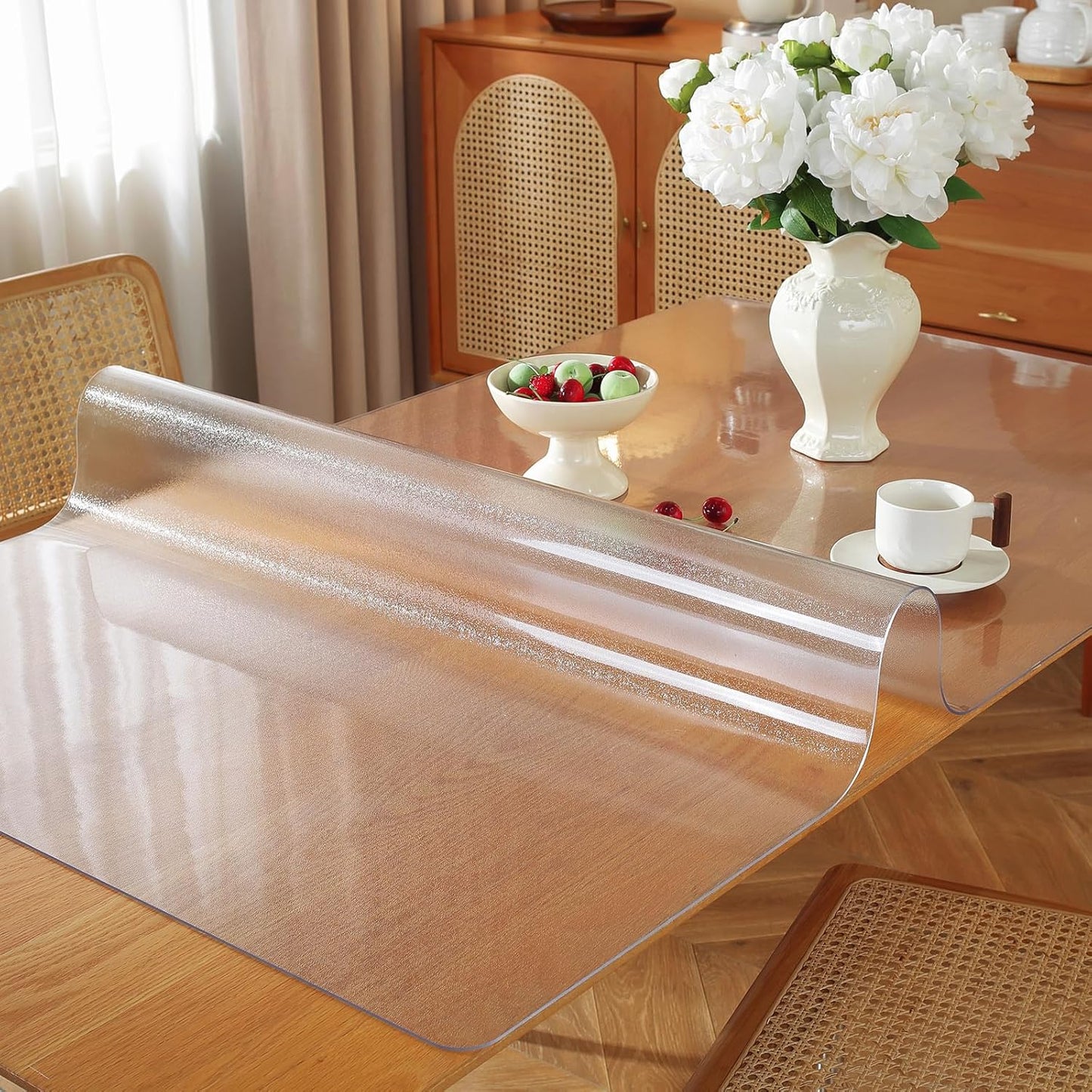 Frosted Clear Table Protector 40 x 90 Inch for All Surfaces